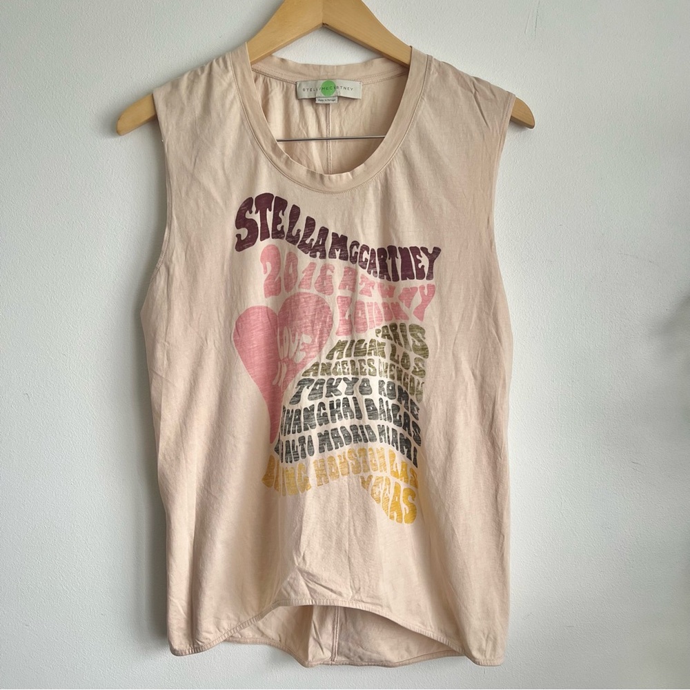 Stella McCartney Vintage Style City Graphic Tank Top